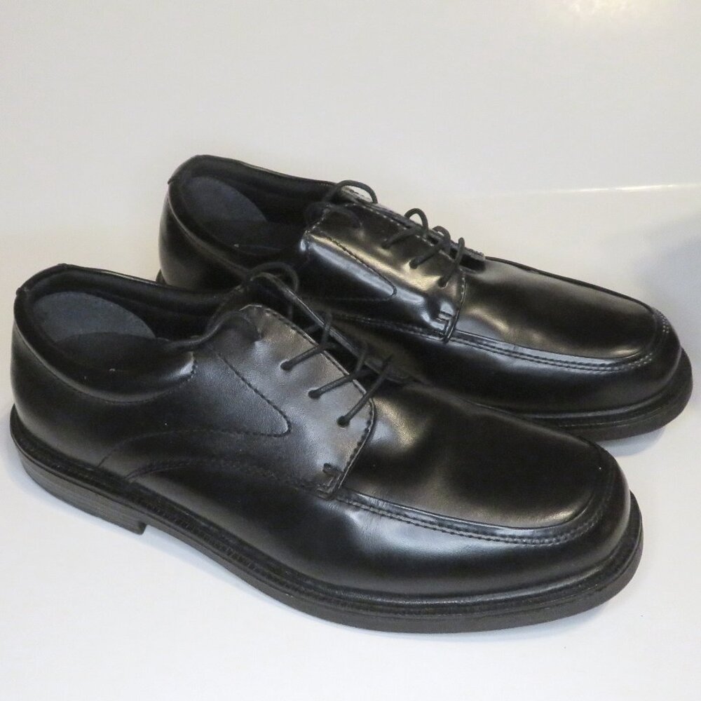 Nunn Bush Black Leather Trenton Oxford Style Laced Dress Shoes Men's Size 9 W